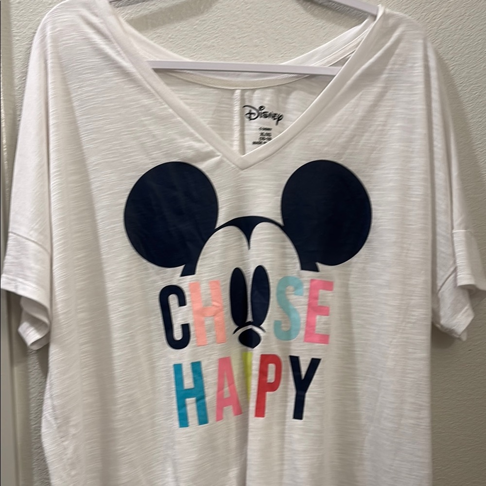 Disney White Mickey Mouse Graphic Tee Final Sale